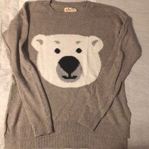 Crew neck polar bear sweater